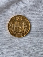 1864 Shield Back Queen Victoria Young Head Full Sovereign
