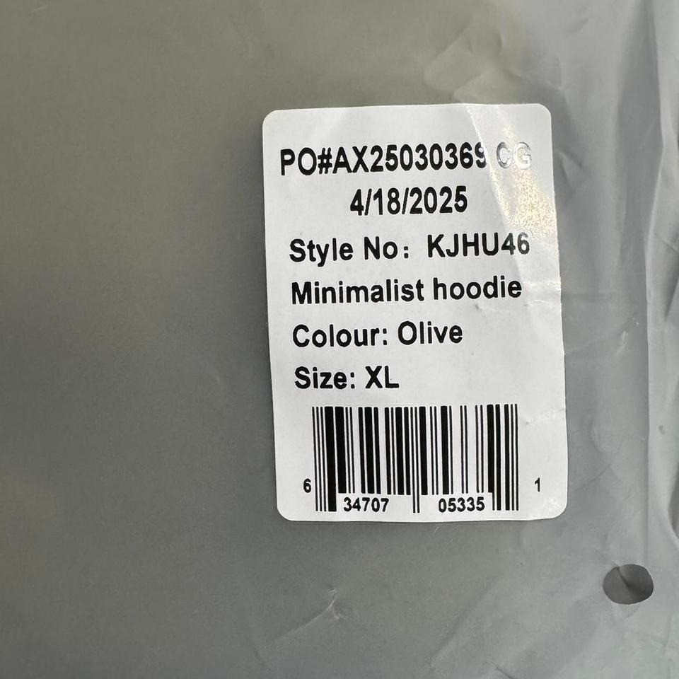 Olive Green Comfrt Minimalist collection hoodie Size XL NEW