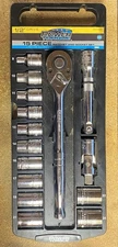 Power Torque rachet and socket set, 15 pc, Metric sockets, 1/2" Drive Mdl GM4251
