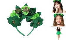 Women St Patricks Day Flower Headband-St. Patrick's Day Costume Accessories
