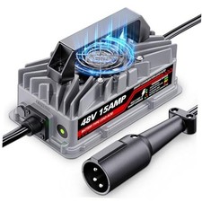 48V 15A Golf Cart Battery Charger for Club Car Precedent  DS - 3-Pin Round
