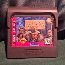 SEGA Game Gear Chicago Syndicate Cartridge w/ Case, Action/Adventure, Tested!
