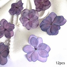 12x Hortensien-Trockenblumen, lila, echte gepresste Trockenblumen zum