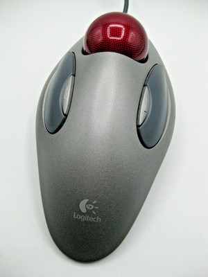 Logitech T-BC21 Trackman Trackball USB Wired Marble Mouse