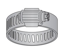 Hose Clamp Worm Gear GP SAE #152 All 300 Stainless Steel (6 Pieces)
