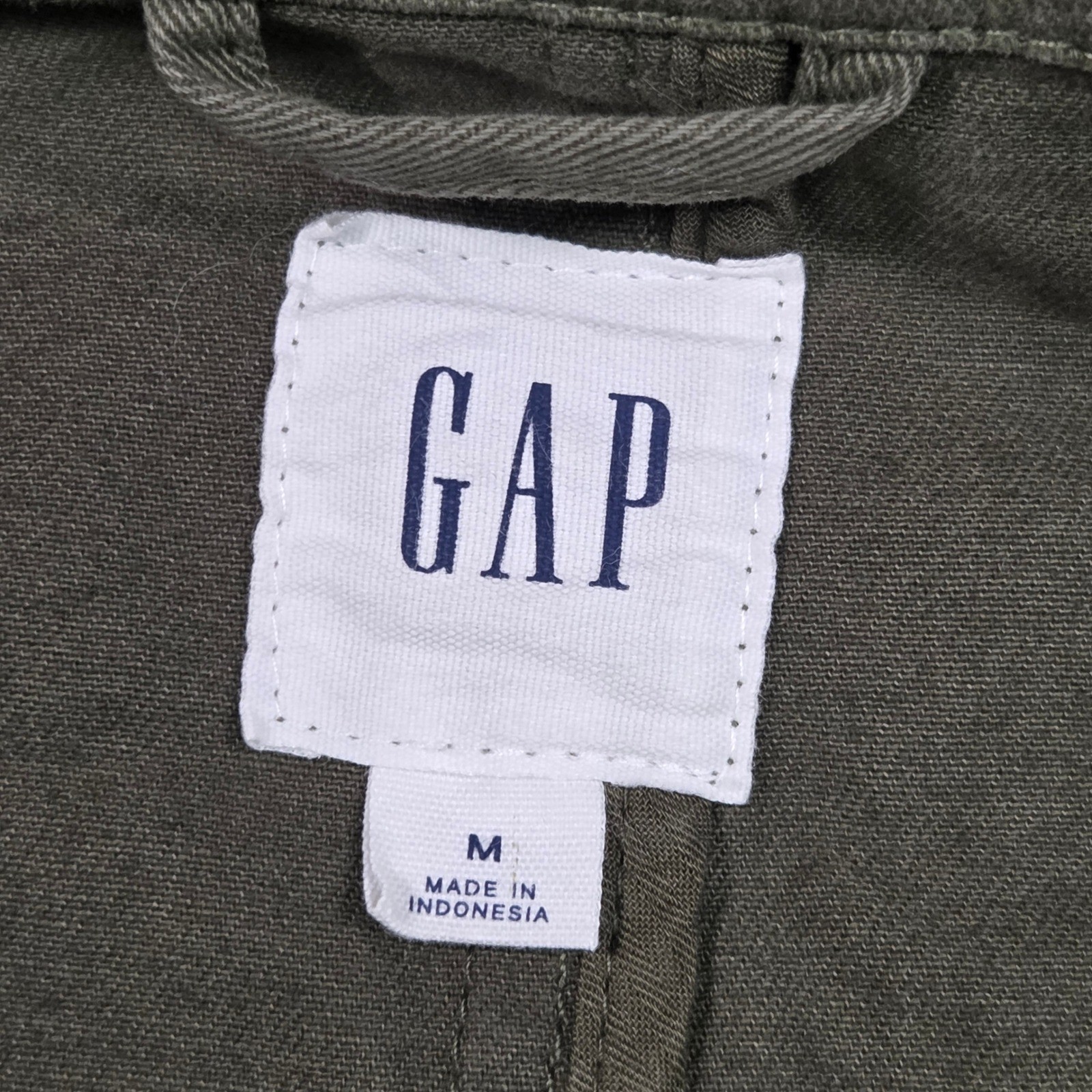 GAP Olive Green Utility Jacket Drawstring Waist W… - image 7