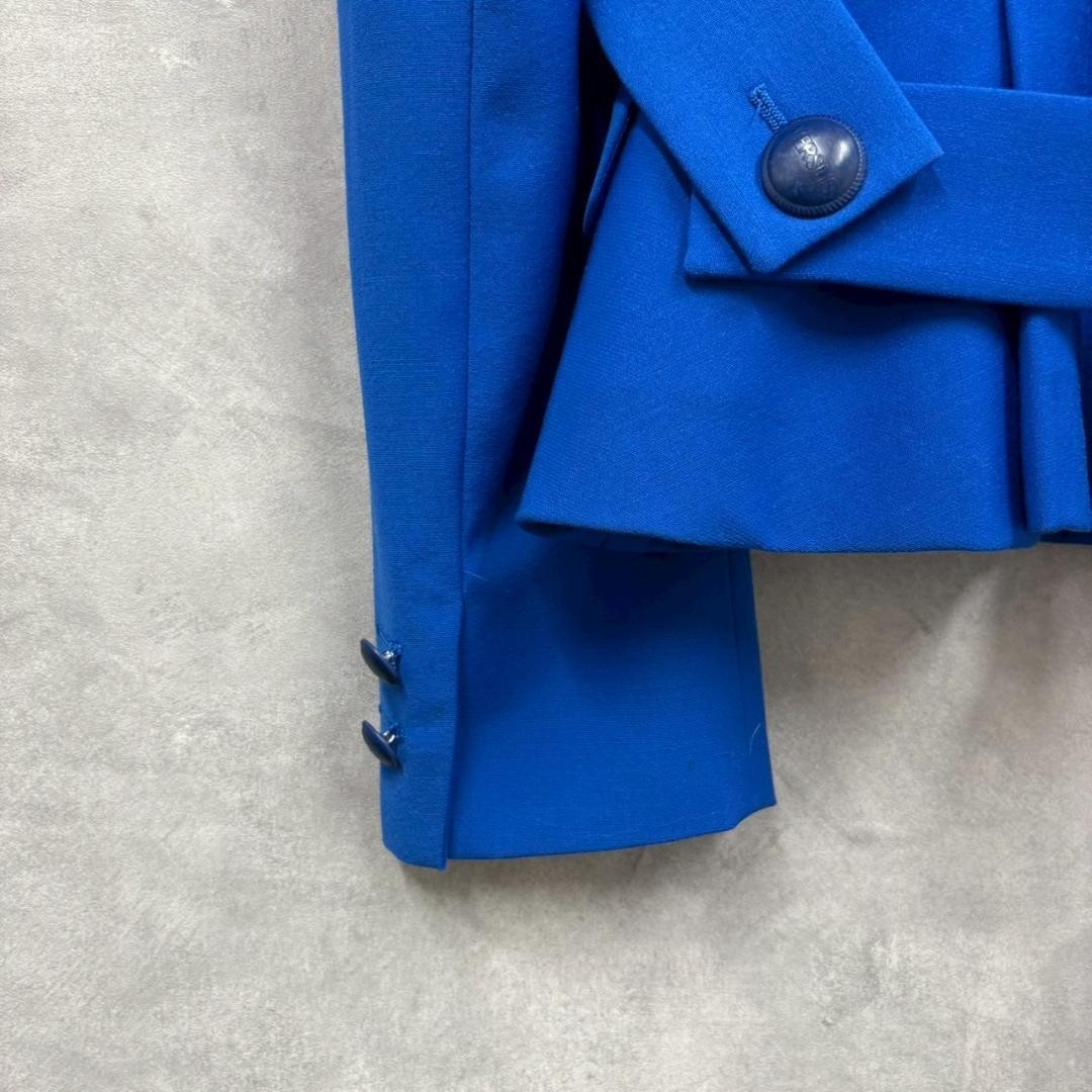 USED VERSACE DOUBLE-BREASTED ENGRAVED BUTTON COLLAR JACKET, ROYAL BLUE, N2464 thumbnail 10
