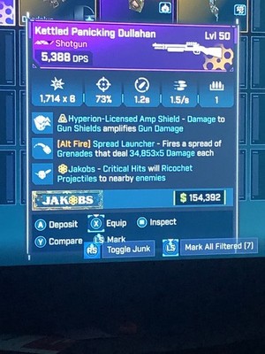 Borderlands 4 God Roll Max Damage Spread Launcher Dullahan With Amp Shield