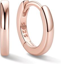 925 Sterling Silver Huggie Hoop Earrings Small Hoop Earrings for Women Hypoaller