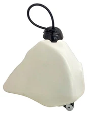 CRU Products Fuel Gas Tank for Honda 1985-00 XR 80 XR 100 White OEM Gas Cap