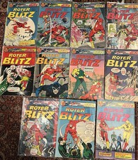 RoterBlitz 11 Hefte Comics