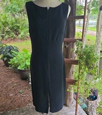 Valentino Spa Black Crepe Shift Dress Size 8