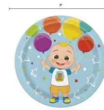 COCOMELON Birthday Party Paper Plates 8 ct kid Jj toddler 1 pack unique bday new