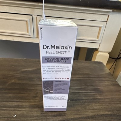 Dr. Melaxin Peel Shot Black Rice Niacinamide Exfoliant Ampoule Face 2.7 fl oz