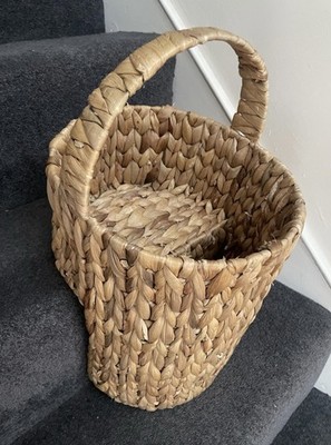 NEU Gewebte Weide & Seegras Treppe/Treppe Korb/Aufbewahrung Wohndeko  
