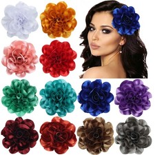 Dizila 12 Pack Satin Solid Large Big 1 Count Pack of 12 , Multi-colored