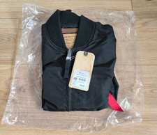 Giacca Bomber Alpha Industries MA-1 TT Nero NUOVO CON ETICHETTE Taglia S
