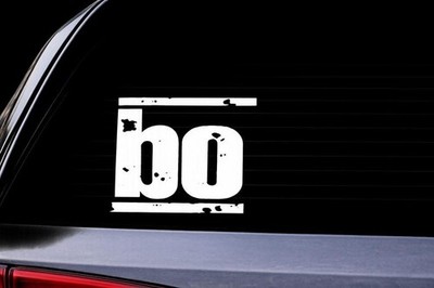 Böhse Onkelz Aufkleber Sticker BO Logo Weiß Vinylfolie 10cm