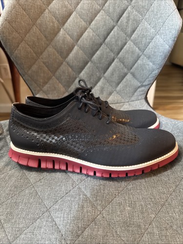 Cole Haan Cole Haan Herrenschuhe Zerogrand Wing Oxford, schwarzes Wildleder Größe 10M - Bild 3 von 24