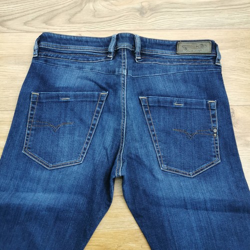Diesel Belther Jeans Mens W32 L34 Blue Regular Slim Tapered Leg Denim Stretch - Picture 10 of 11
