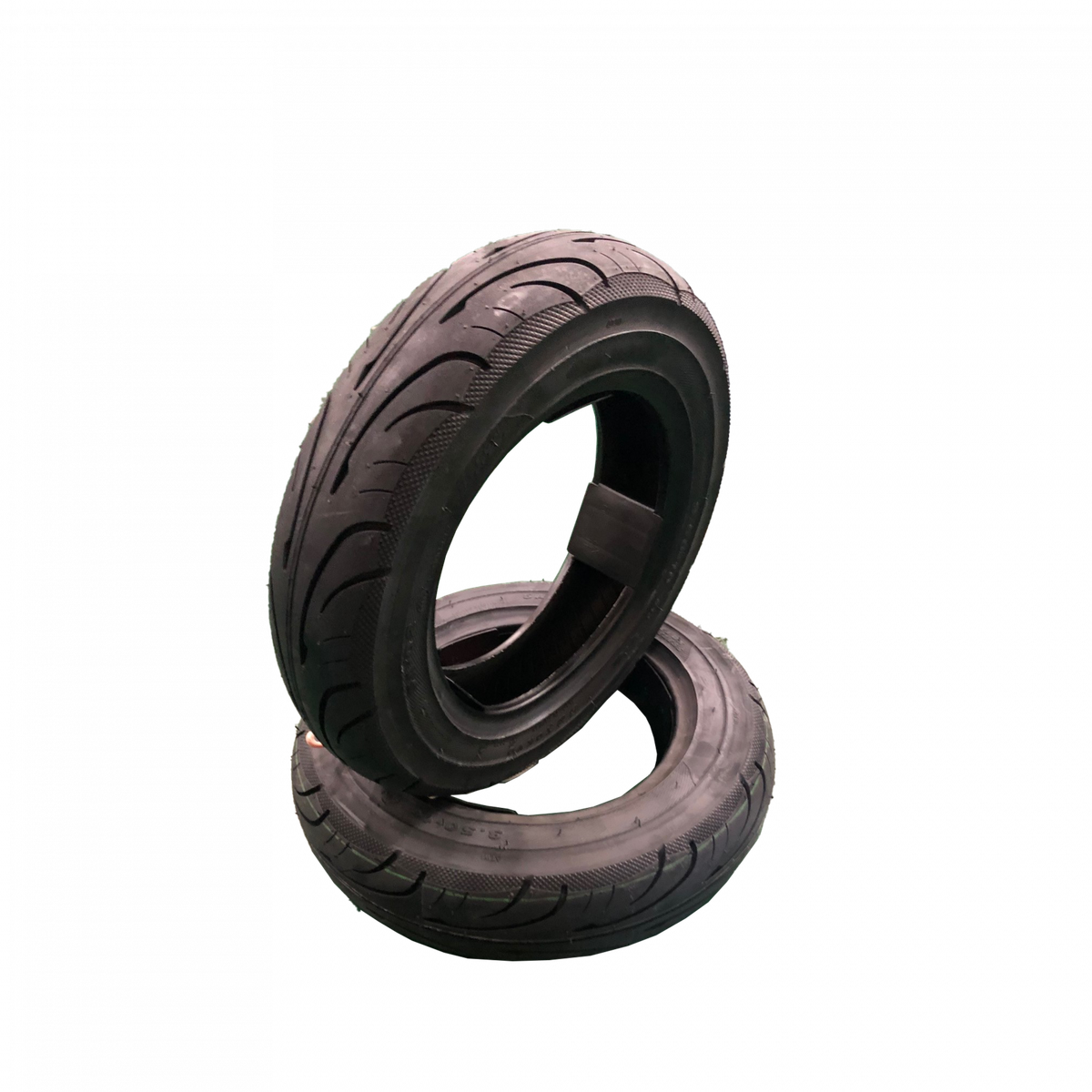 5A02 90/90-10 Scooter Tubeless Tires 2PCS Set, 50J, Motorcycle