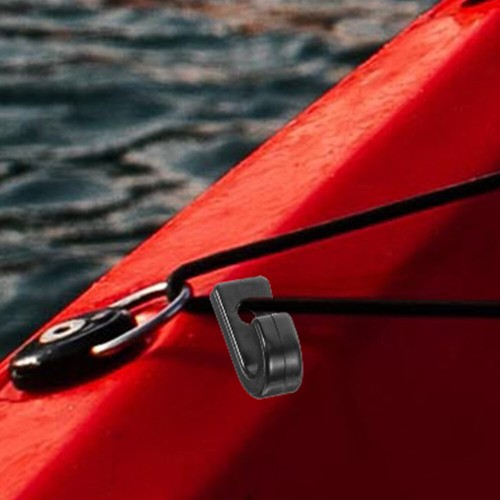 Gancho de amarre resistente con hebilla marina 8 piezas ganchos para cubierta de kayak cable J grande - Imagen 5 de 12
