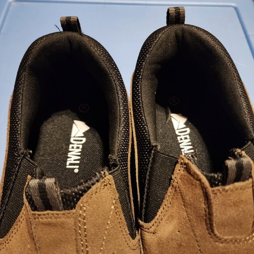 Brand New Denali Brown Suede Leather Slip On Loafers Men's Size 11 Hiking Shoes - Picture 3 of 5