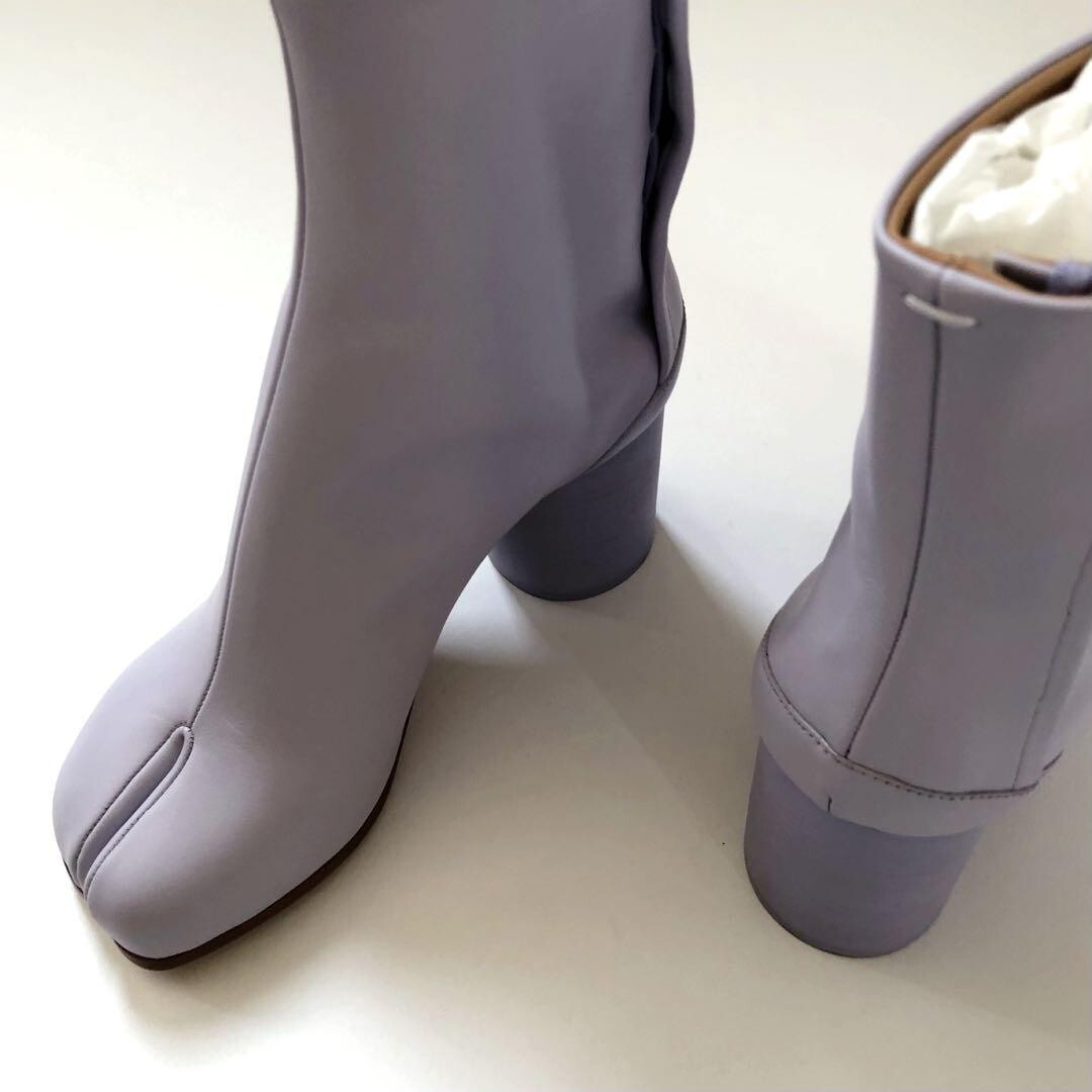 Maison Margiela 22 Women's Tabi Boots Heel Lavender Size 35