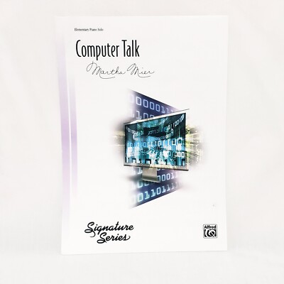 Computer Talk Elementary Piano Solo Sheet Music Leaflet Alfred 2010 Martha Mier