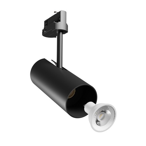 LED 3-Phasen Reflector Madara Libra GU10, Negro, Moderno Sistema de Railes Luz - Imagen 5 de 5