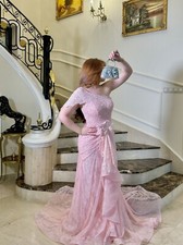engagement dress I Lace Dress I Pink engagement dress I Prom dress I Pink