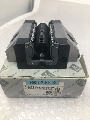 New Star Ball Rail Runner Block Linear Bearing, 1661-714-10, Size 30