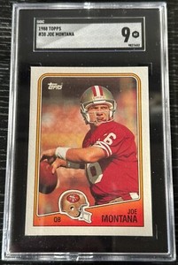 Joe Montana 1988 Topps #38  SGC 9 MT - 49ers Chiefs HOF, 4 Superbowls