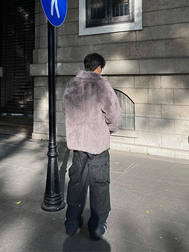 Fox Fur Coat Men Winter Thickened Suit Collar Short Coat High-end Handsome Warm - Picture 6 of 13