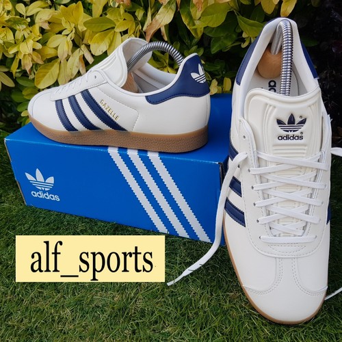 ❤ BNWB & Authentic adidas originals ® Gazelle Trainers in Cloud White UK Size 7 - Picture 16 of 19