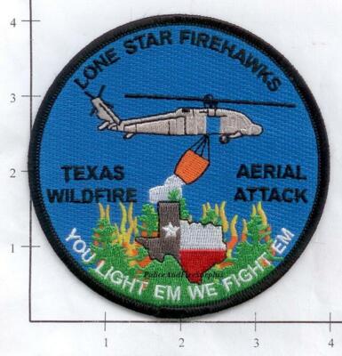 Texas - Lone Star Firehawks Wild Fire Aerial Attack TX Dept Patch