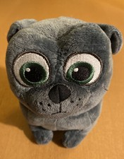 Disney Junior Puppy Dog Pals Sitting Gray Dog Bingo Plush 6" - Missing Collar