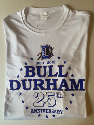 Bull Durham Jersey Shirt Baseball Movie 25th Anniversary 1998-2013 Medium M MiLB