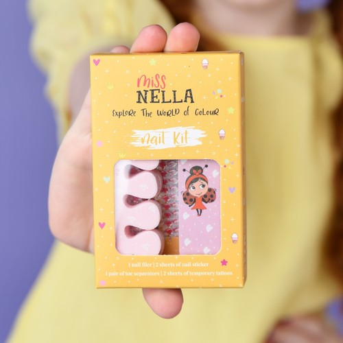 Juego de uñas y accesorios Miss Nella: diversión creativa para manicura infantil - pegatinas para uñas - Imagen 5 de 6