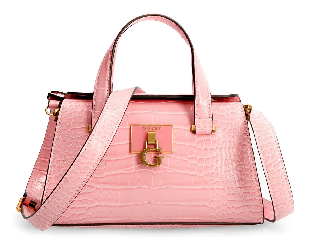 GUESS Stephi Mini Satchel Bag Rose