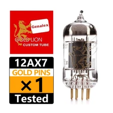 1PC Brand New Genalex Gold Lion 12AX7 Gold Pins Vacuum Tube ECC83 Valve Tube