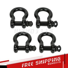 4 Pack D Ring Shackle W 78 Screw Pin 57000ibs Break Strength 34 Heavy Duty