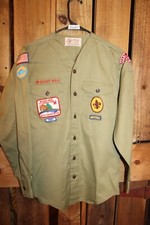 Boy Scouts of America BSA Youth Shirt XL   Vintage Green
