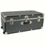 seward trunk 30" collegiate footlocker trunk with wheels black durable and heavy