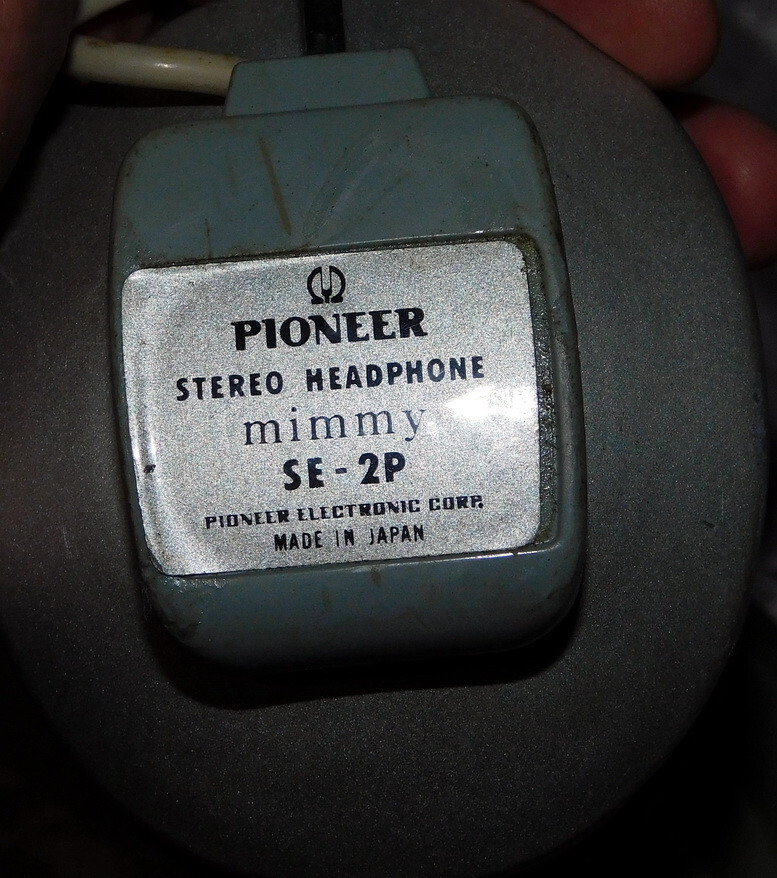 Vintage Pioneer SE-2P Stereophonic Stereo Headphone Mimmy Japan