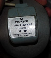 Vintage Pioneer Stereo Headphones Model Se-2p Made in Japan for