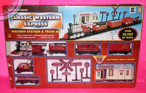 western express battery operated train set