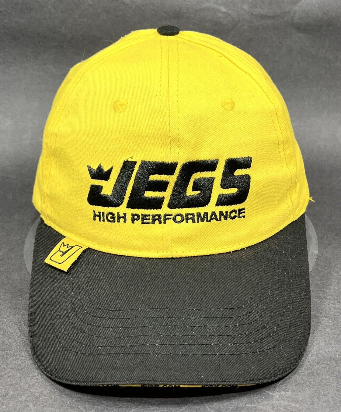 JEGS High Performance Strap Back Hat Cap Yellow C… - image 1