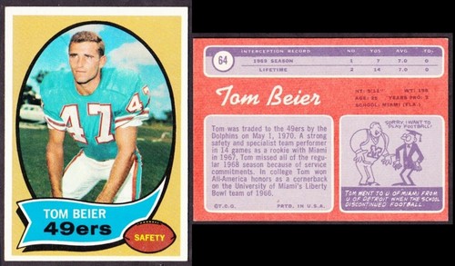 1970 NFL Topps single cards - Picture 58 of 216