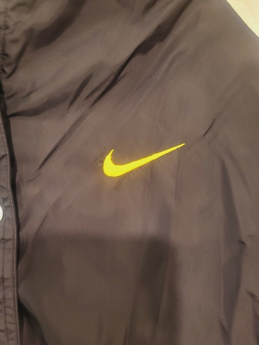Vtg Nike big logo Embroidered Swoosh White Tag Button Up Jacket Size Large Youth - Picture 4 of 7